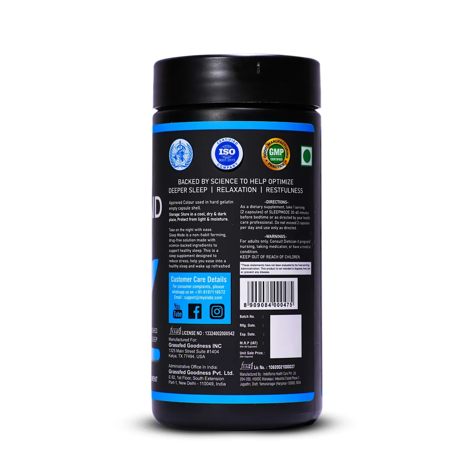 Myolabz Sleep Aid Capsules 60 - Image 3